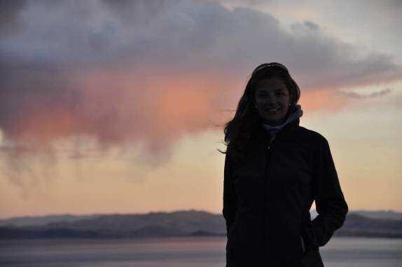 Fim de tarde na ilha Amantani, no lago Titicaca, no Peru